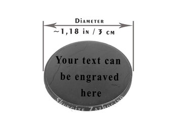 Shungite - Customized Plate For Phone - Your Personalization Text will be engraved on this plate