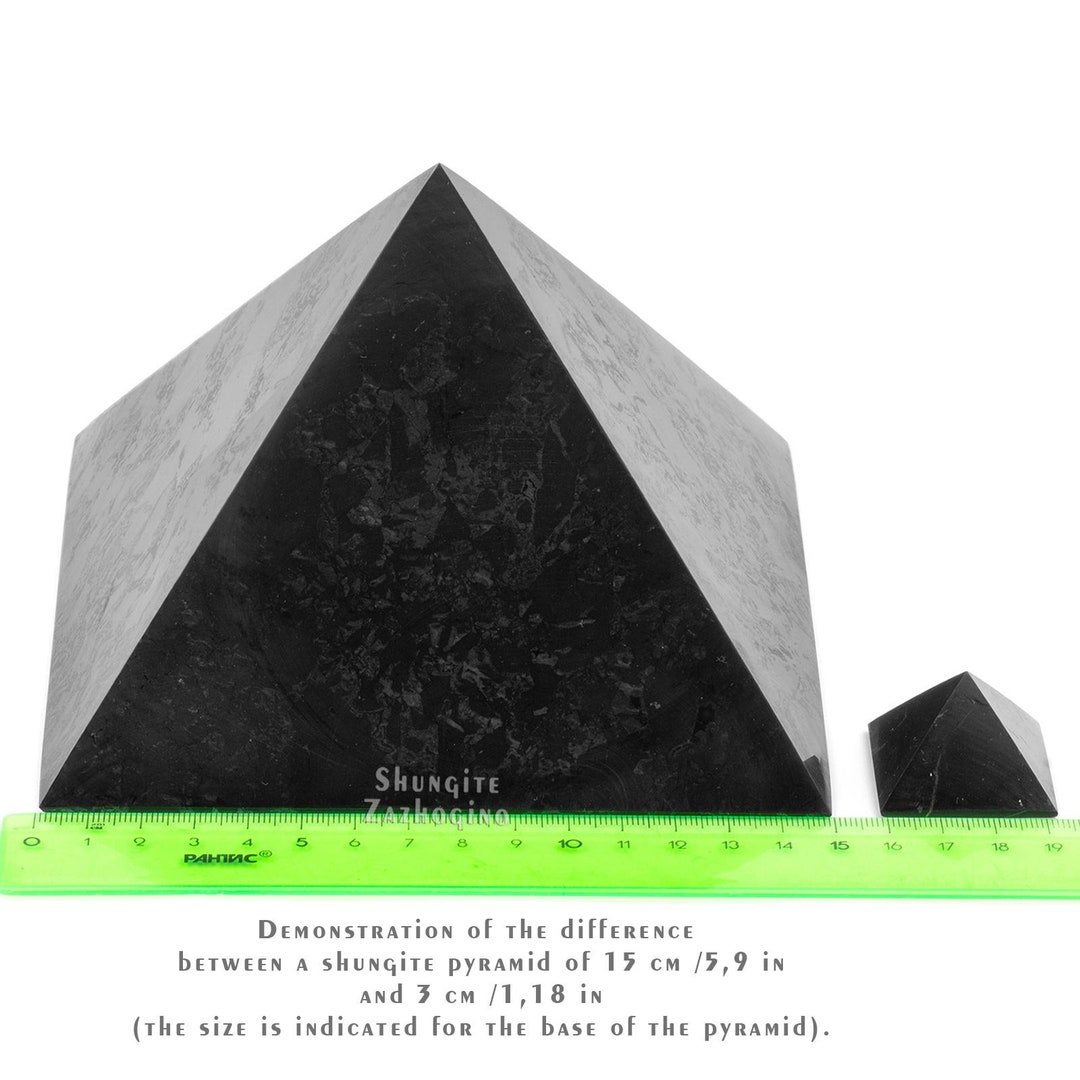Pyramid Inch Stone Shungite Pyramid Extra Big Size 5.9 Inches Authentic Shungite Stone - Etsy