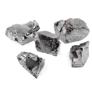 Pietre di shungite d&#39;élite di grandi dimensioni / Fullerene c60 / Shungite nobile d&#39;élite autentica dalla Carelia