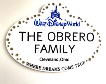 Disney Inspired Cast Member Name Stroller Sign l Personalized acrylic stroller sign l tag