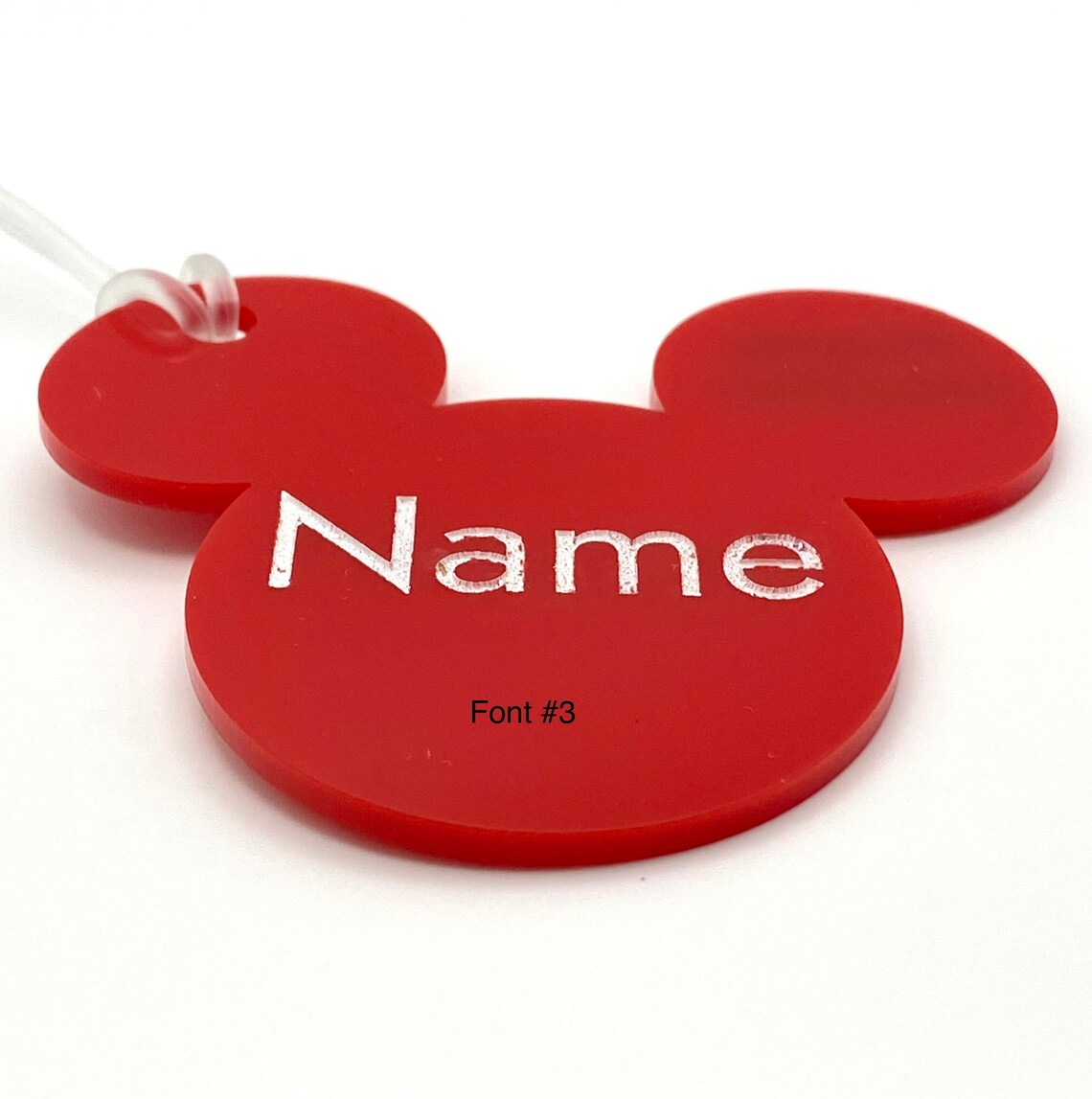 Mickey Luggage Tag L Disney Luggage Tag L Acrylic Luggage Tag Etsy