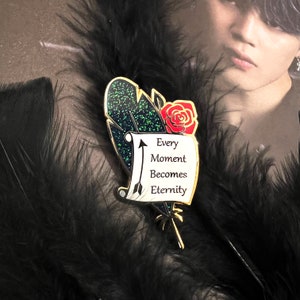 Bts Pins || Bts Black Swan Hard Enamel Pin || Bts For Army || Elegant Feather Pins || Hard Enamel Feather Pins