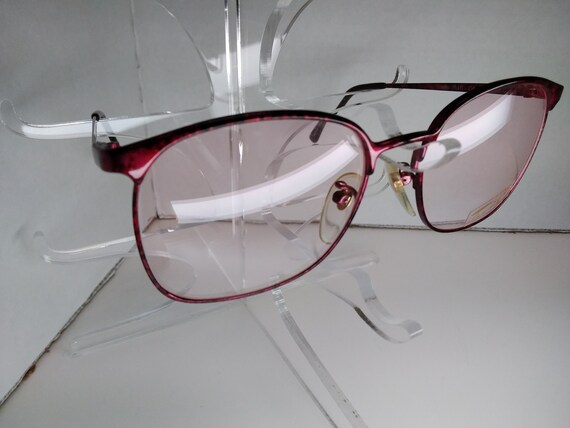 tura  260 vintage eyeglass frames 50-18-140 red - image 5