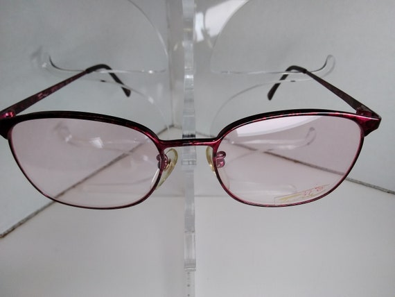 tura  260 vintage eyeglass frames 50-18-140 red - image 2