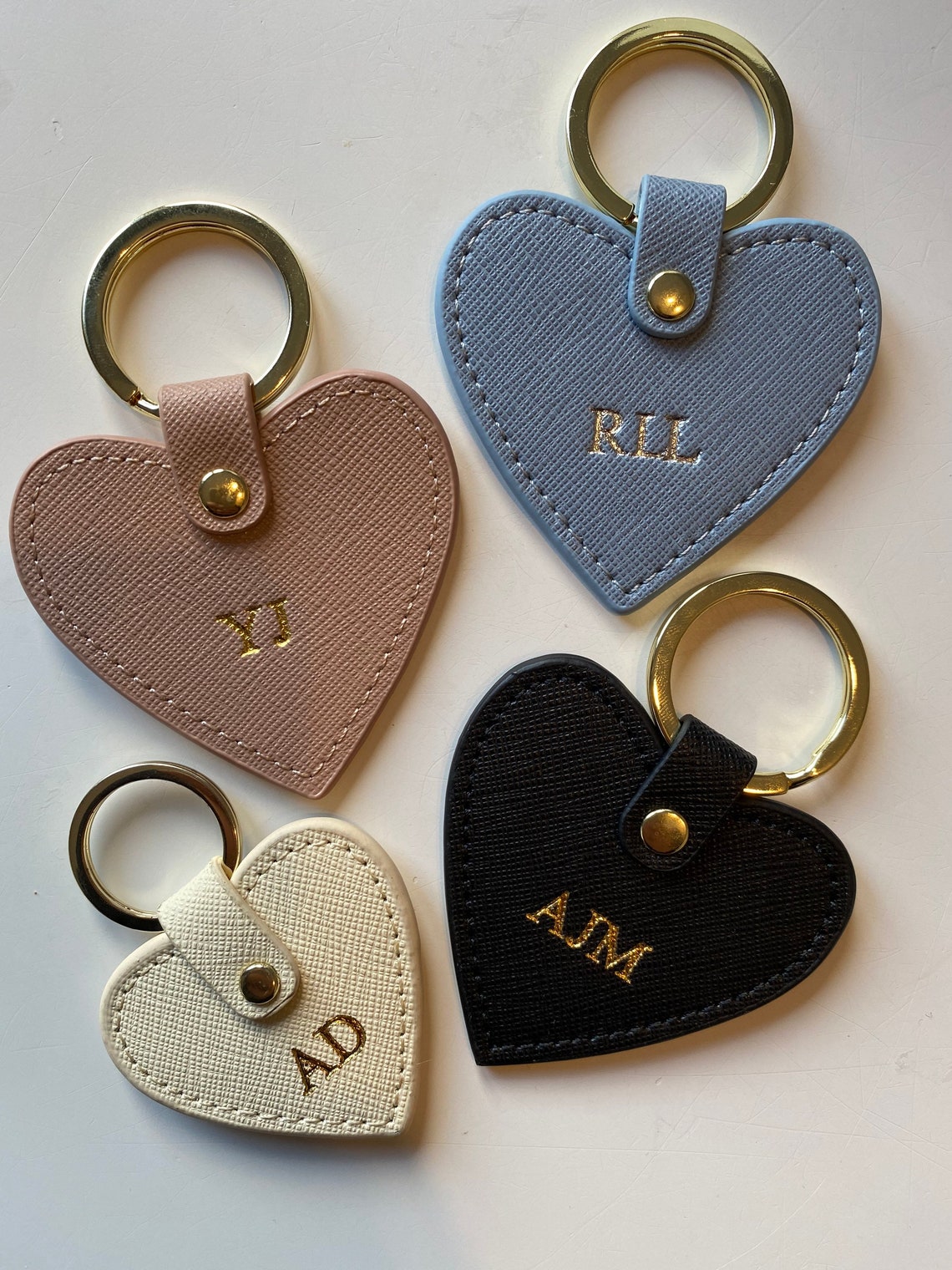 Personalised Circle Keychain Keyring Etsy