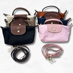 Personalisierte Mini Umhängetasche - Nylon Benutzerdefinierte Name Initialen Cross Body Bag Kleine Handtasche - Geschenk für Sie