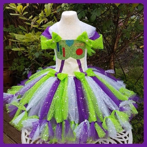 Deluxe Space Ranger Character Inspired Knee Length shops Tutu Dress Costume/Party Dress/Birthday Dress Toy To Infinity Cowboy Friend Astronaut