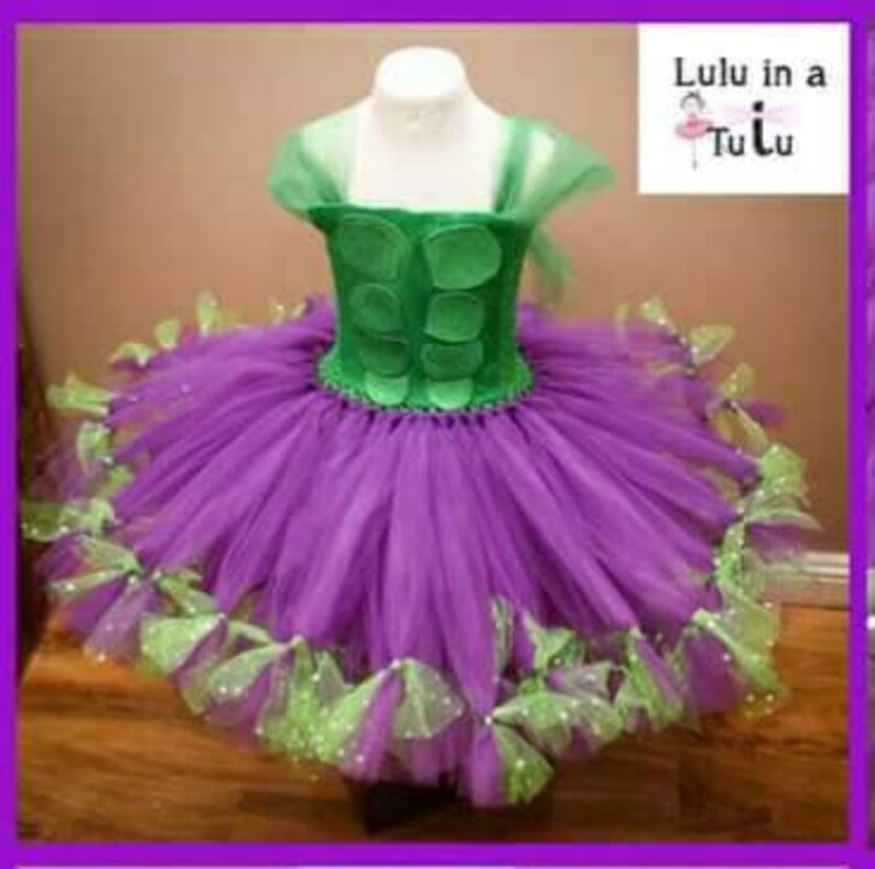 Hulk Superhero Character Inspired Layered Knee Length Tutu Dress CostumeParty DressBirthday DressHalloween Costume