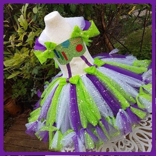 Deluxe Space Ranger Character Inspired Knee Length shops Tutu Dress Costume/Party Dress/Birthday Dress Toy To Infinity Cowboy Friend Astronaut