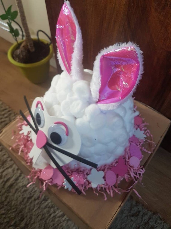 Easter Bonnet Kit Pink and White Easter 