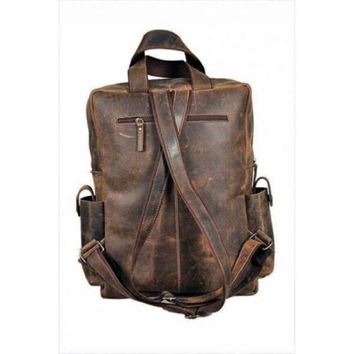 Vintage Buffalo Leather Backpack, Multi Pockets Travel Bag for Men/Women, Multiple Laptop Backpack, shops Day Pack School Bag, Travel Bag Satchel