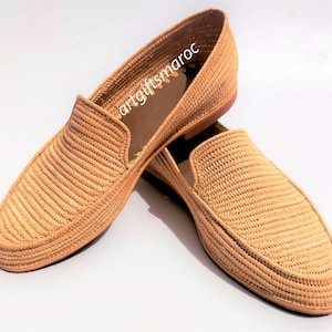 Raffia loafers for men, raffia shoes for men, men&#39;s raffia shoes, natural raffia men oxfords