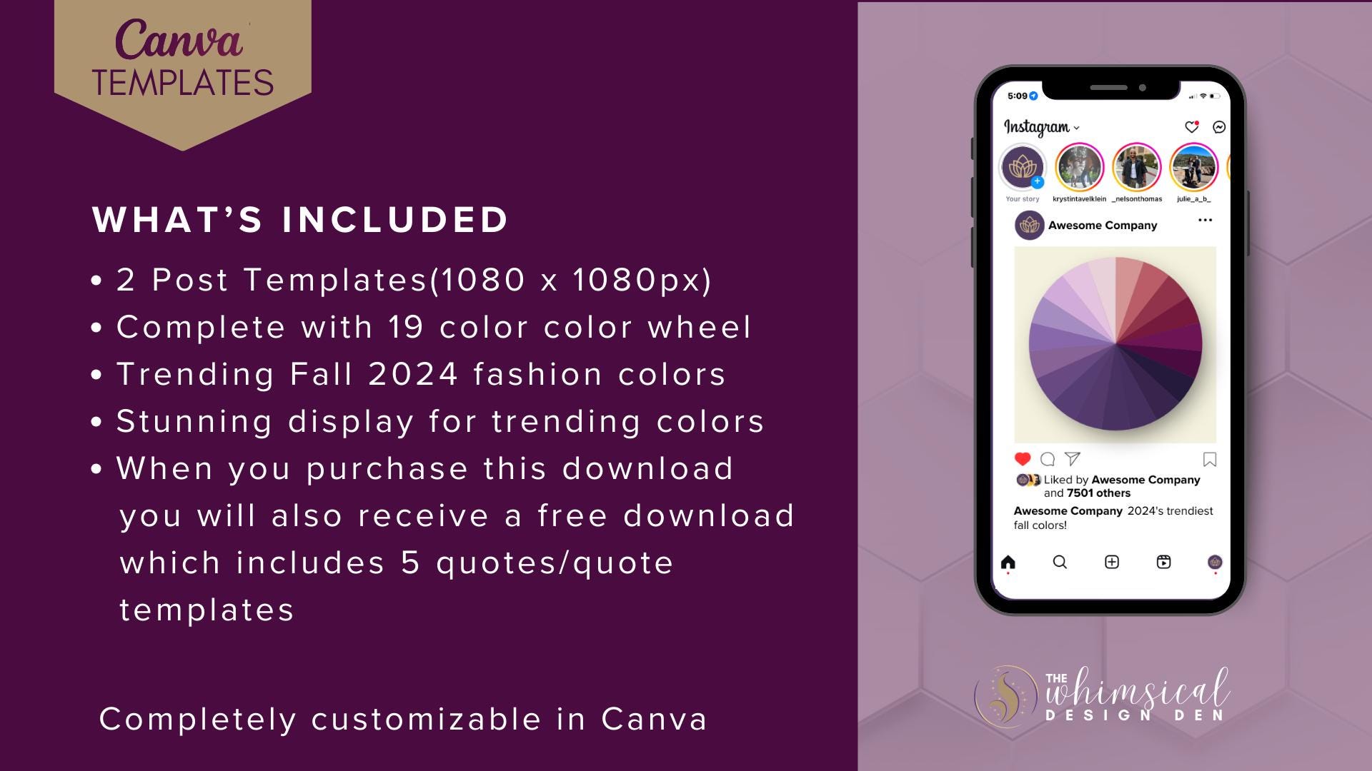 Fall Fashion Color Wheel Canva Template Fashion Social Media Template Fall fashion color wheel canva template fashion social media template
