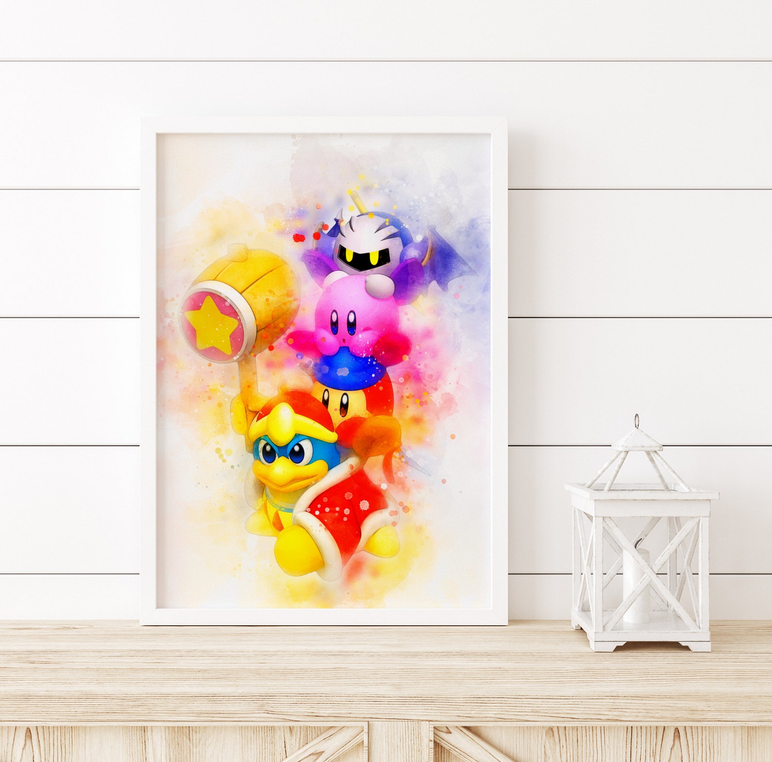 Kirby's squad friends watercolor print digital download | Etsy