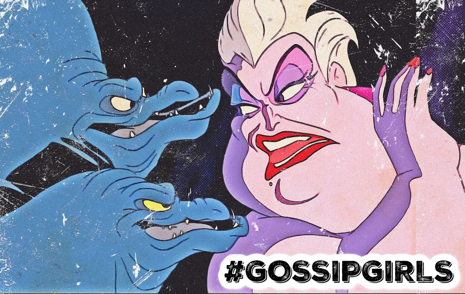 Ursula and her eels Flotsam and Jetsam COMIC style POSTER Etsy