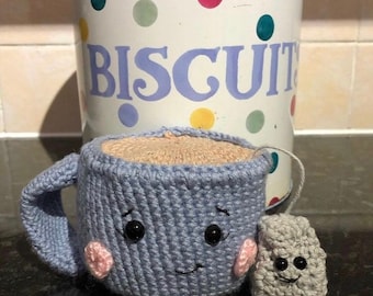 Tea Cup and Tea Bag Amigurumi