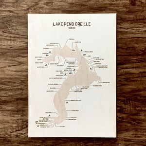 Pend Oreille Wood Lake Kaart