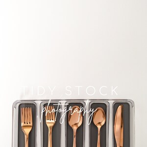 Rose Gold Kitchen Stock Photo #2 - Minimalist Kitchen Styled Stock Image - Professional Organizer Business Pictures