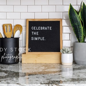 Minimalist Quote Kitchen Stock Photo #7 - Black & White Organized Kitchen