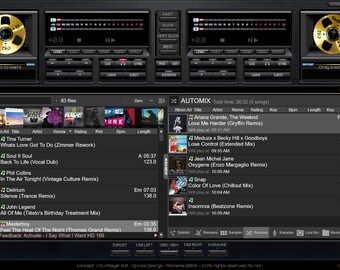 Máscara de DJ virtual - VDJ Player 9.0 - reproductor de casetes de dos pisos