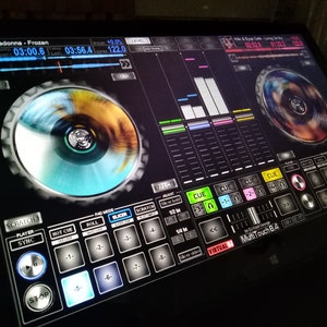 Interfaz de mezcla de Virtual DJ para pantalla táctil - VDJ Multi-touch 8.4 + 2 máscaras adicionales como bonificación