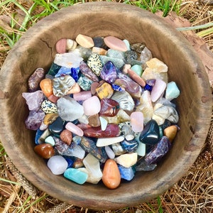 Crystal Confetti, Surprise Crystal Scoop, Natural Crystals, Crystal Healing, Assorted Crystals, Rough & Tumbled Stones Mix