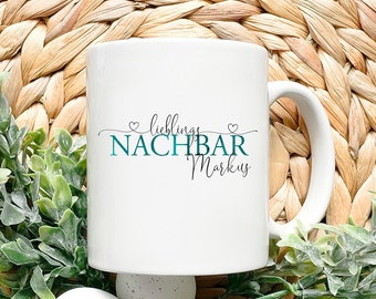 Mug favorite neighbor personalized gift for neighbors, LMS001