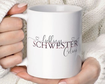 Cup favorite sister gift personalized sister / LMS001