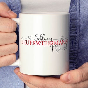 Cup favorite firefighter gift personalized firefighter / LMS001 image 2