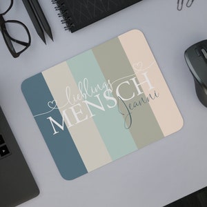 Mauspad personalisiert für Lieblingsmenschen | Mouse Pad mit Name | Geschenkidee für Männer und Frauen Weihnachten | Geburtstagsgeschenk |