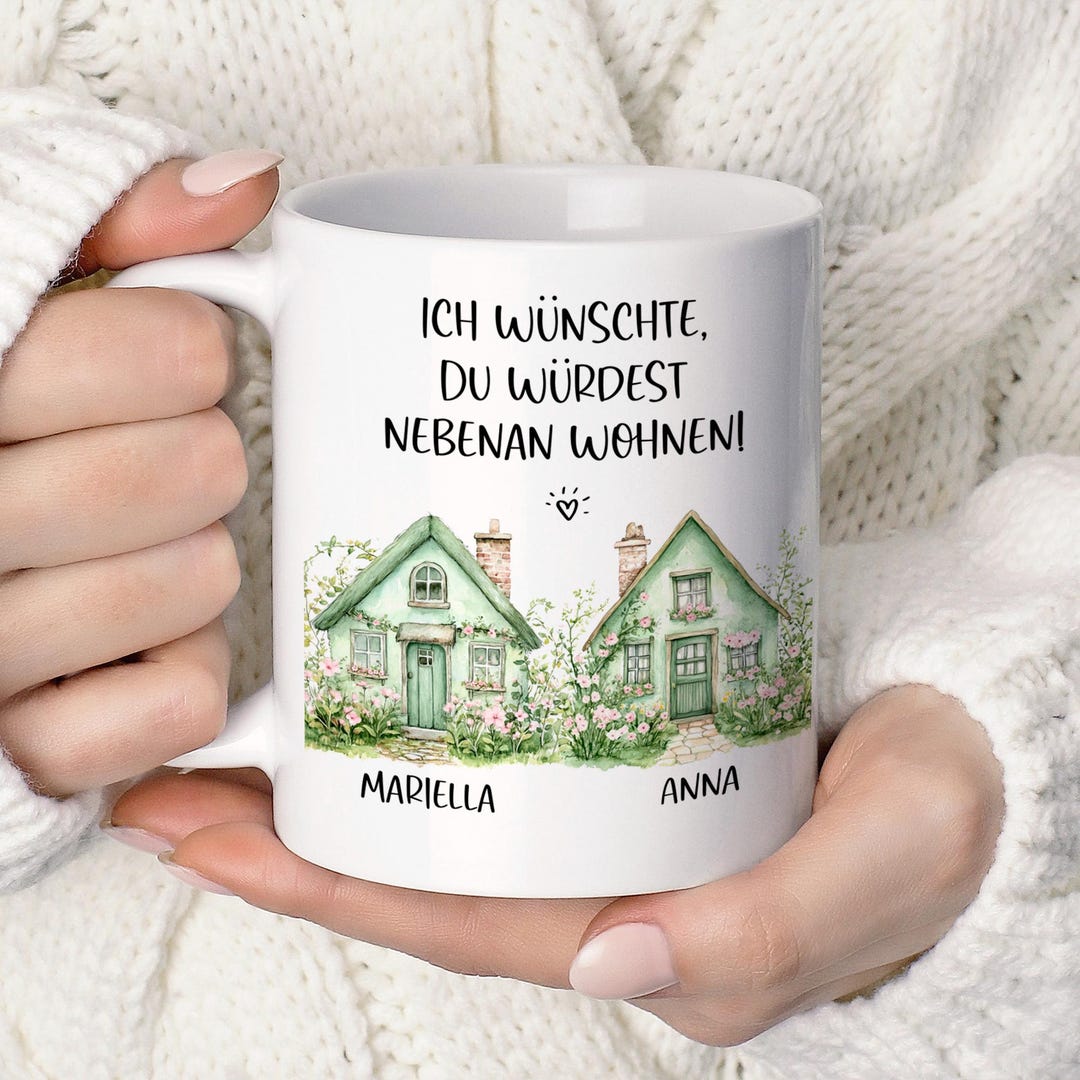 Gift Mug Personalized With Name Best Friend I Wish You Lived Next Door
