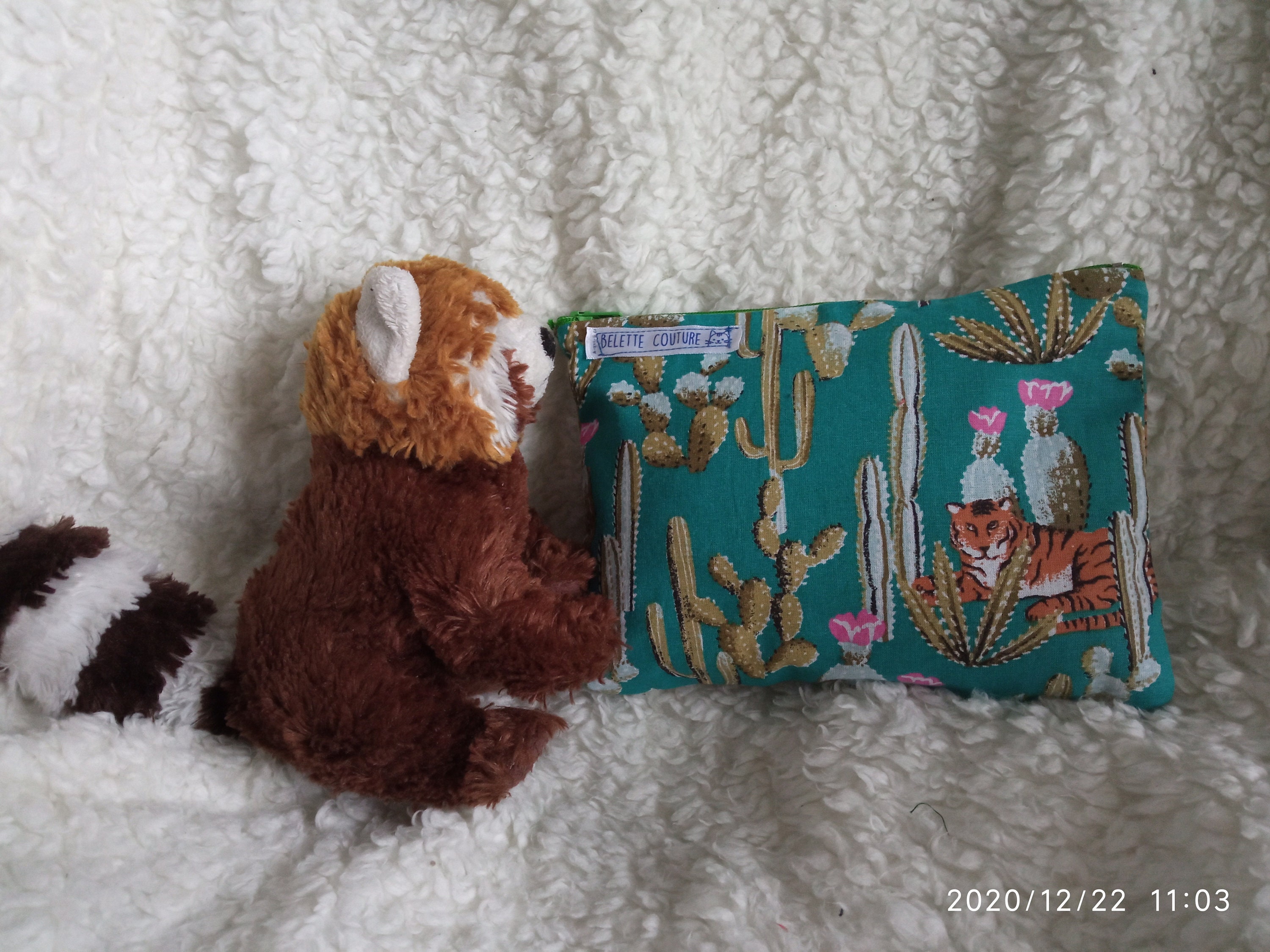 Trousse Plate à Motif Tigre