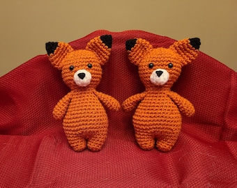 Gatitos y zorro de ganchillo Patrón Cutie de ganchillo