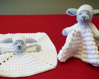 Patrón de manta de seguridad para bebé de gatitos y cordero de ganchillo (amoroso)