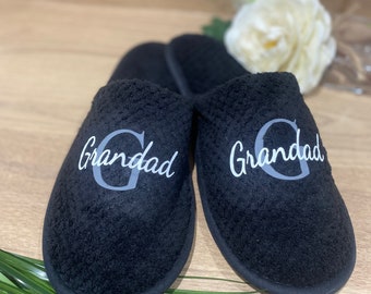Grandad Slippers - Etsy UK