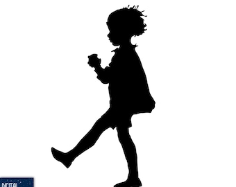 Christopher Robin con manzana - Archivo vectorial (SVG, EPS, PNG) (Descarga digital)