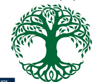 Árbol de la Vida Celta: Diseño Tradicional (Archivos SVG, EPS, PNG para Corte y Sublimación) (Descarga Digital)