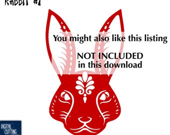 Chinese Rabbit Papercut: Year of the Rabbit (SVG EPS PNG) (digital