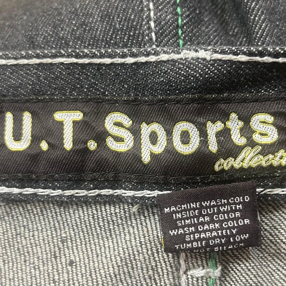 U.T. Sports Collection Black Embellished Pockets Streetwear Jeans 40x32 Men's View 5