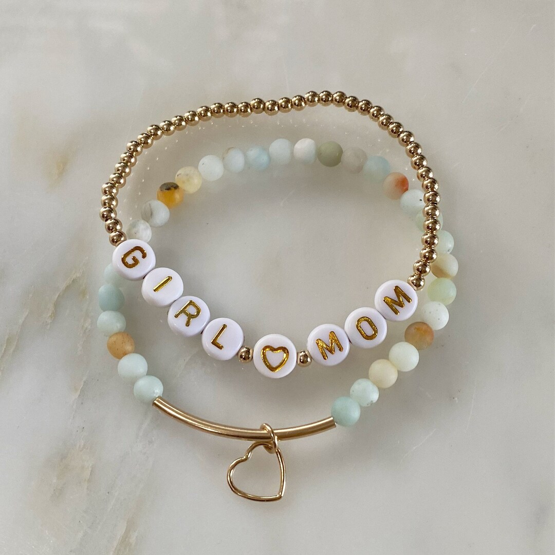 Girl Mom / Boy Mom Set 3mm Gold Filled Girl / Boy Mom Bracelet