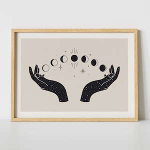 Moon Hands Art Print image 1