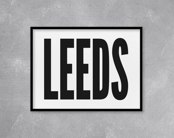 LEEDS | Typography Art Print