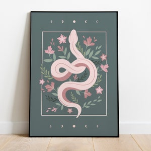 Floral Snake | Art Print