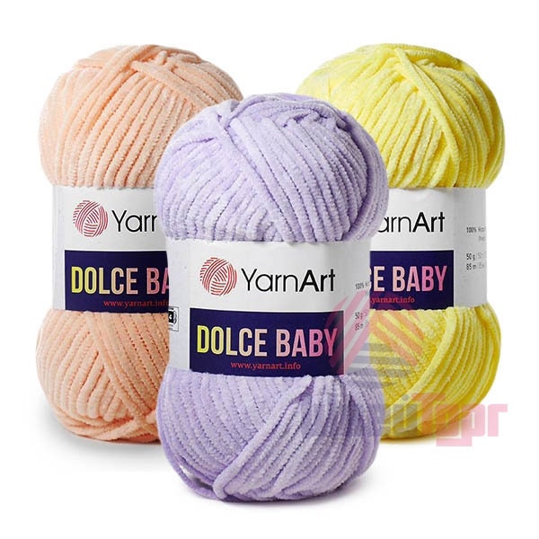 YARNART DOLCE BABY /Velour Yarn/ Plush Yarn / Bulky Yarn / Etsy