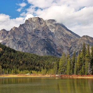 Grand Teton Mountains im Herbst