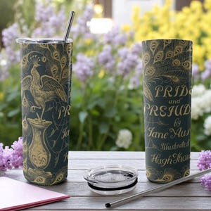 Pride and Prejudice Peacock Edition Jane Austen Tumbler