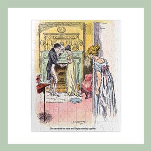 Jane Austen Puzzle Game For Bookish Gift Idea Pride And Prejudice Puzzle English Literature Lover Classic Romance Gift Book Club Activity image 3