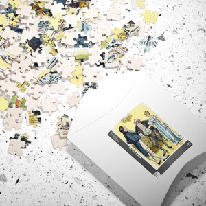 Pride And Prejudice Puzzle Game For Jane Austen Fan Gift Literary Scene Art Book Lover Puzzle Classic Romance Gift For Reader English Novel image 2