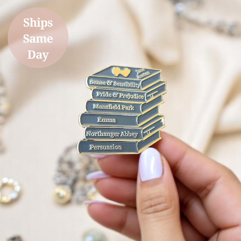 Jane Austen Gift Jane Austen Jewelry Brooch Pin