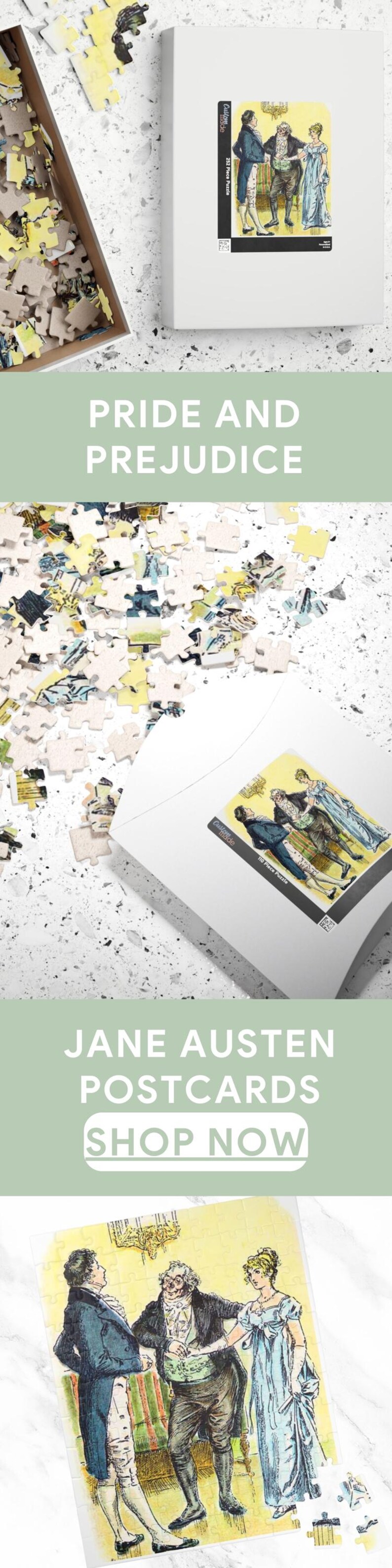 Pride And Prejudice Puzzle Game For Jane Austen Fan Gift Literary Scene Art Book Lover Puzzle Classic Romance Gift For Reader English Novel image 10